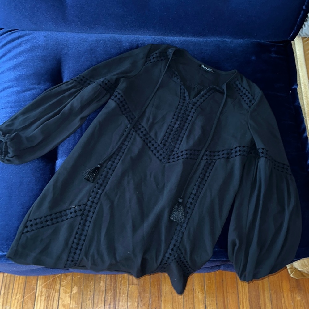 NASTY Gal black mini beach dress